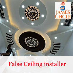 False Ceiling installer Mr. Ajay Shaw in Kanchrapara